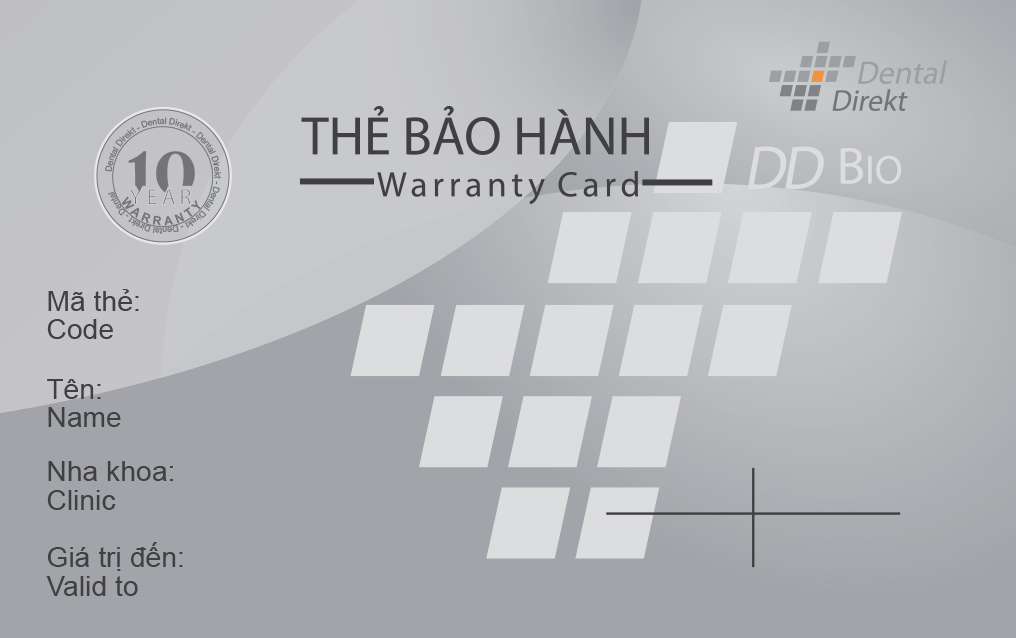 Thẻ Răng Sứ DD Bio