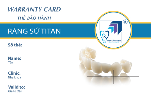 Thẻ Răng Sứ Titan